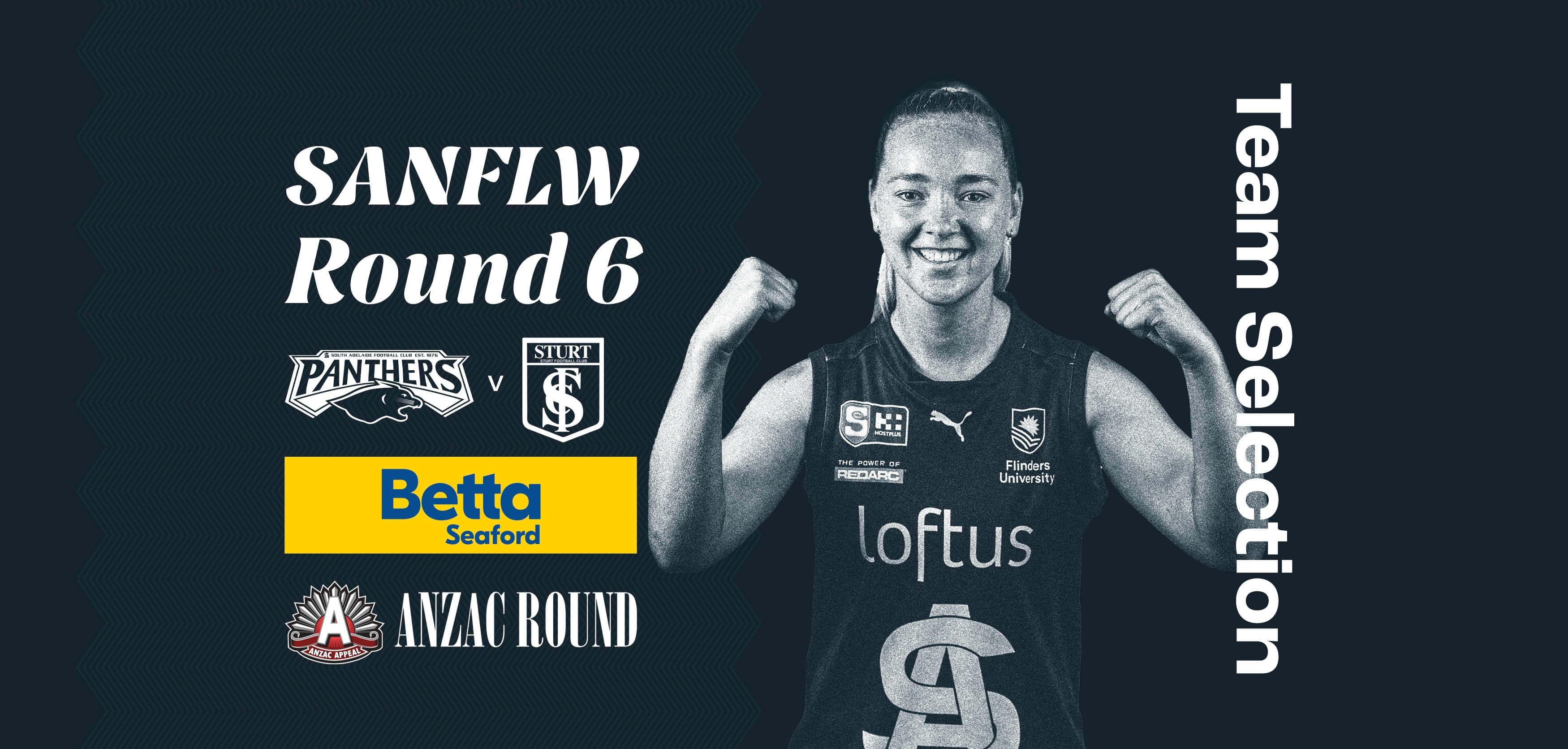 BETTA Team Selection: SANFLW ANZAC Round v Sturt BETTA Team Selection: SANFLW ANZAC Round v Sturt
